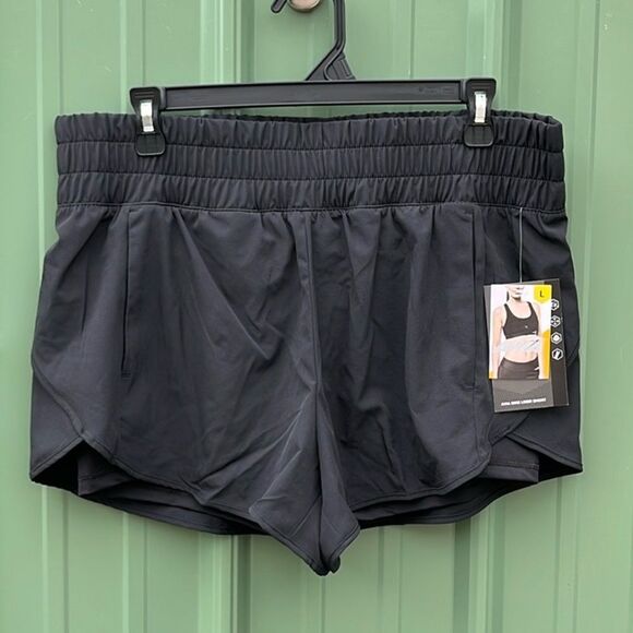 Women's Active Sporty Running Shorts with Bike Liner Size L - Picture 1 of 6